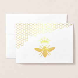 ECHT goud folie koningin bij Folie Kaarten