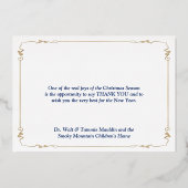 ECHT Goud Folie O Heilige Nacht Kerststal Kaart (Achterkant)