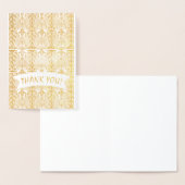 Echt Goud Great Gatsby Art Deco BEDANKT Folie Kaarten (Display)