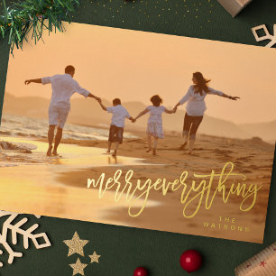 ECHT GOUD Merry Alles Foto Folie Feestdagenkaart