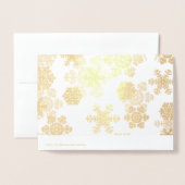 Echt Goud Vrolijk Kerstfeest & Gelukkig Nieuwjaar Folie Kaarten (Met envelop)