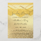 ECHT GOUDEN FOLIE Glamoureuze uitnodiging (Voorkant)