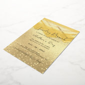 ECHT GOUDEN FOLIE Glamoureuze uitnodiging (Gedraaid)