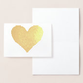 Echt gouden folie hart folie kaarten (Display)