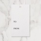 Echt Gouden Folie Hart Modern Minimaal Elegant Een Cadeaulabels (Achterkant)