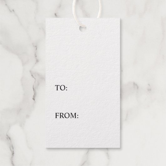 Echt Gouden Folie Hart Modern Minimaal Elegant Een Cadeaulabels (Achterkant)