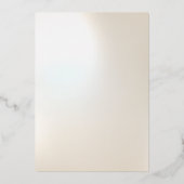 Echt Gouden Folie Vlekken Moderne Parelmoer Elegan Folie Uitnodiging (Achterkant)