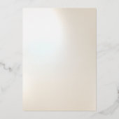 Echt Gouden Folie Vlekken Moderne Parelmoer Elegan Uitnodiging (Achterkant)