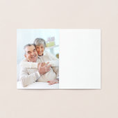 Echt gouden foliepatroon 50e Jubileum Dank u Folie Kaarten (Binnen)