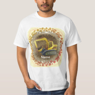 Echt graag graven Dirt bulldozer t-shirt