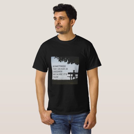 Echt Gras Wijsheid T-shirt (Voorkant volledig)