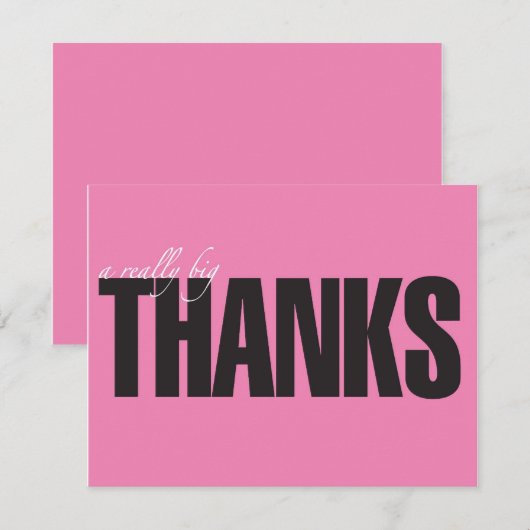 Echt grote Bedankt (Voorkant / Achterkant)