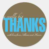 Echt grote Bedankt Sticker (Voorkant)