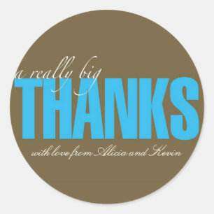Echt grote Bedankt Sticker
