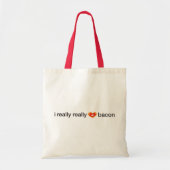 echt hartbacon tote bag (Voorkant)