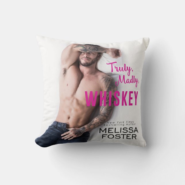 Echt, Hartstochtelijk, Whisky Kussenkussen Kussen (Voorkant)