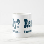 Echt? Hoe interessant niet. Kantoor Bore Koffiemok (Center)