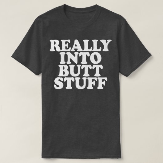 Echt in Butt Stuff Grappig Retro Faded Style Desi T-shirt (Design voorkant)