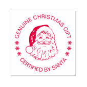 Echt kerstcadeau gecertificeerd door de kerstman  zelfinktende stempel (Design)