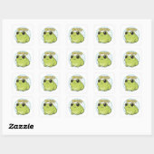 Echt Kikker Sticker Schattige Zijdelingse Blik Kik (Vel)