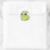 Echt Kikker Sticker Schattige Zijdelingse Blik Kik (Tas)