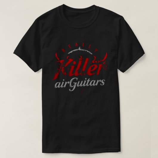 ECHT KILLER AIR GUITARS T-shirt (Design voorkant)