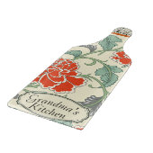 Echt klassieke oma bloemengepersonaliseerde Retro Snijplank (Hoek)