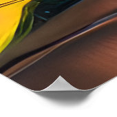 Echt Koningin Auburn Bruin Haar Zwart Melanine Afr Poster (Hoek)