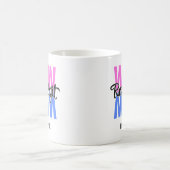 Echt Legit Wow Moeder Print (Roze & Blauw) Koffiemok (Center)