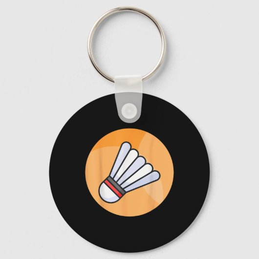 Echt leuk badminton shuttle birdie 5 sleutelhanger (Voorkant)