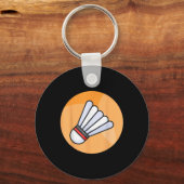 Echt leuk badminton shuttle birdie 5 sleutelhanger (Voorkant)
