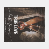 Echt liefdespaar fleece deken (Voorkant (Horizontaal))