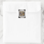 Echt maken ronde sticker (Tas)