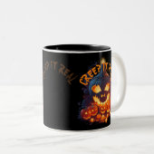 Echt maken tweekleurige koffiemok (Voorkant rechts)