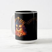 Echt maken tweekleurige koffiemok (Voorkant links)