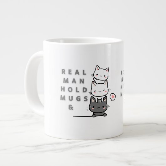 Echt Man Houd Mokken en katten met drie eenheden v (Links)