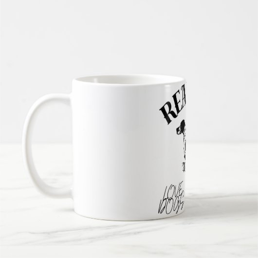 Echt man houdt van honden koffiemok (Links)