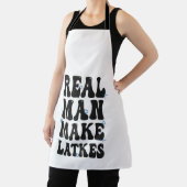 Echt Man maken Latkes Grappig Groovy Chanoeka Schort (Insitu)