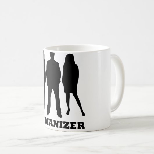 echt man - mannen - vrouwen koffiemok (Voorkant rechts)