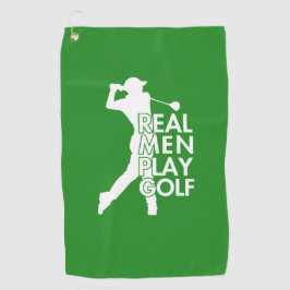 Echt Man Speel Golf Grappig Golf Thema Golfhanddoek