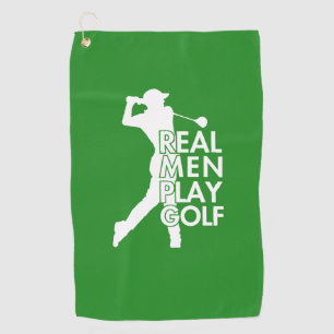 Echt Man Speel Golf Grappig Golf Thema Golfhanddoek