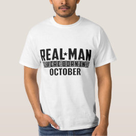 Echt Man Verjaardagscadeaus - OKTOBER T-shirt