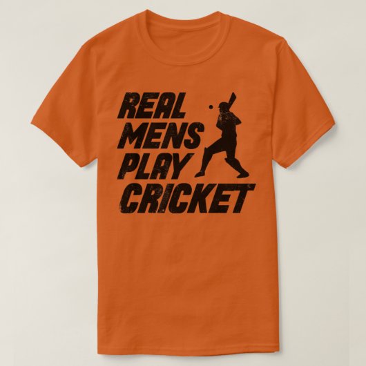 Echt Mannen Cricket Cricket Cricket Cricket Cricke T-shirt (Design voorkant)