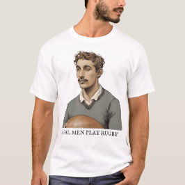 Echt Mannen Spelen Rugby - Unisex Rugby T-Shirt