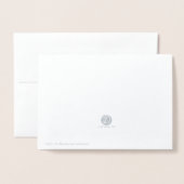 Echt Metallic Dank u Script hart Folie Kaarten (Met envelop)