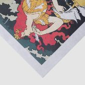 Echt (niet AI) Art Nouveau Advertentie Poster Tissuepapier (Detail)