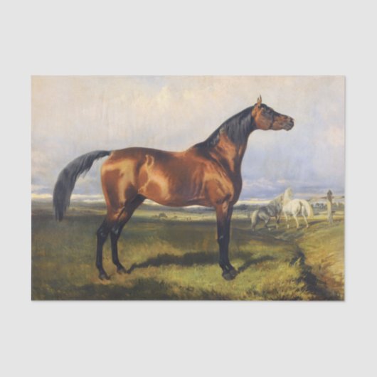 Echt (niet AI)  Paardenschilderen Tissuepapier (Voorkant)