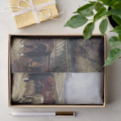 Echt (niet AI) Victoriaans Paarden Schilderen Tissuepapier (Geschenk)