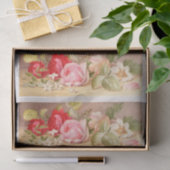 Echt (niet AI)  Victoriaans Rozen Schilderen Tissuepapier (Geschenk)