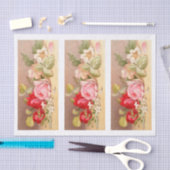 Echt (niet AI)  Victoriaans Rozen Schilderen Tissuepapier (Craft)